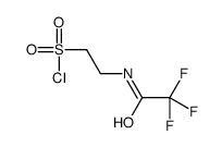 2-[(2,2,2-trifluoroacetyl)amino]ethanesulfonyl chloride结构式