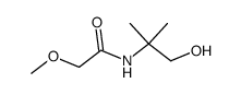 N-(2-hydroxy-1,1-dimethyl-ethyl)-2-methoxy-acetamide Structure