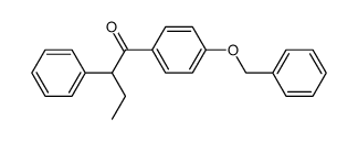 1-(4-benzyloxyphenyl)-2-phenyl-butan-1-one结构式