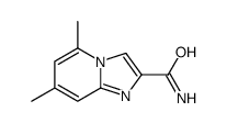 5,7-dimethylimidazo[1,2-a]pyridine-2-carboxamide结构式