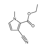 Ethyl 3-cyano-1-Methyl-1H-pyrrole-2-carboxylate结构式