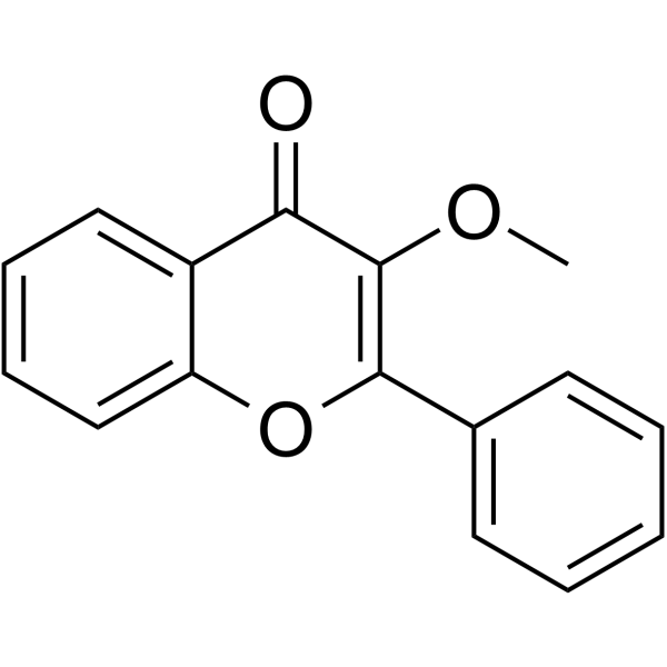 3-Methoxy-2-phenyl-4H-chromen-4-one Structure