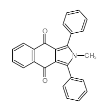 2-methyl-1,3-diphenylbenzo[f]isoindole-4,9-dione结构式