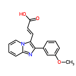 3-[2-(3-METHOXY-PHENYL)-IMIDAZO[1,2-A]-PYRIDIN-3-YL]-ACRYLIC ACID结构式