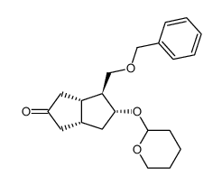 3α-hydroxy-7-oxo-2β-benzyloxymethylbicyclo[3.3.0]octane tetrahydropyranyl ether (α-isomer) Structure