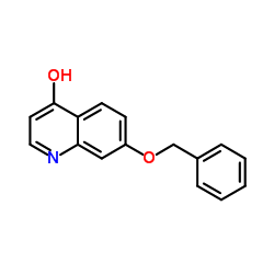 7-苄氧基-4-羟基喹啉结构式