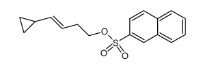 1-Cyclopropyl-(buten-(1)-yl-(4))-β-naphthylsulfonat Structure