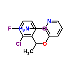 3-(1-(2,6-DICHLORO-3-FLUOROPHENYL)ETHOXY)PYRIDIN-2-AMINE structure
