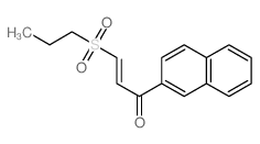 2-Propen-1-one,1-(2-naphthalenyl)-3-(propylsulfonyl)- structure