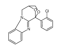 1,4-Epoxy-1H,3H-(1,4)oxazepino(4,3-a)benzimidazole, 4,5-dihydro-1-(2-c hlorophenyl)-结构式