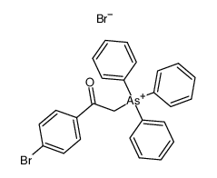 (2-(4-bromophenyl)-2-oxoethyl)triphenylarsonium bromide结构式