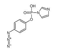 4-azidophenylphosphorimidazolidate structure