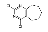 2,4-二氯-6,7,8,9-四氢-5H-环庚基[d]嘧啶结构式