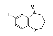 7-氟-3,4-二氢-1-苯并氧杂-5(2H)-酮结构式