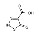 5-Sulfanylidene-2H-thiadiazole-4-carboxylic acid Structure