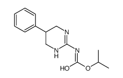 propan-2-yl N-(5-phenyl-1,4,5,6-tetrahydropyrimidin-2-yl)carbamate结构式