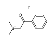 dimethyl phenacyl sulfonium iodide Structure