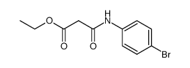 ethyl 3-((4-bromophenyl)amino)-3-oxopropanoate Structure