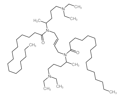 Hexadecanamide,N,N'-2-butene-1,4-diylbis[N-[4-(diethylamino)-1-methylbutyl]-结构式