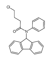 9-[N-(chloropropionyl)-N-phenylamino]fluorene结构式