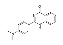 2-[4-(dimethylamino)phenyl]-1H-quinazolin-4-one结构式