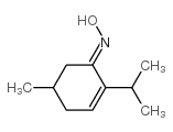 2-Cyclohexen-1-one,5-methyl-2-(1-methylethyl)-,oxime(9CI)结构式