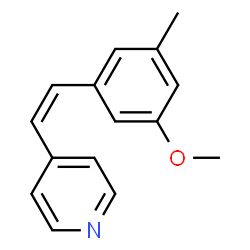 Pyridine, 4-(3-methoxy-5-methylstyryl)- (8CI) Structure