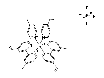 ruthenium tris (4-methyl-4'-vinyl-2,2'-bipyridine) bis (hexafluorophosphate)结构式
