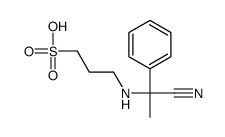 3-[(1-cyano-1-phenylethyl)amino]propane-1-sulfonic acid结构式