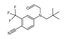 4-[(2,2-dimethylpropyl) (2-oxoethyl) amino]-2-(trifluoromethyl)benzonitrile结构式