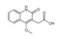 2-(4-methoxy-2-oxo-1,2-dihydroquinolin-3-yl)acetic acid Structure