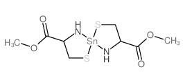 2-azanidyl-2-methoxycarbonyl-ethanethiolate; tin(+4) cation结构式
