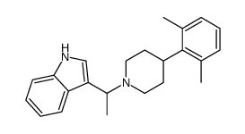 3-[1-[4-(2,6-dimethylphenyl)piperidin-1-yl]ethyl]-1H-indole Structure