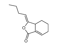 3-butylidene-3a,4,5,6-tetrahydro-2-benzofuran-1-one结构式