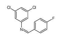 N-(3,5-dichlorophenyl)-1-(4-fluorophenyl)methanimine结构式
