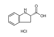 S)-(-)-Indoline-2-carboxylic acid hydrochloride结构式