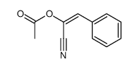 1-cyano-2-phenylvinyl acetate Structure