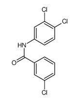 3-Chloro-N-(3,4-dichlorophenyl)benzamide Structure