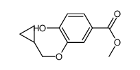 Methyl 3-(cyclopropylmethoxy)-4-hydroxybenzoate structure