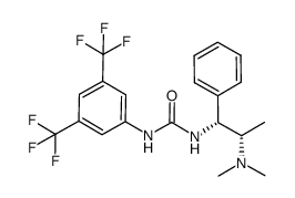 1-{3,5-bis(trifluoromethyl)phenyl}-3-{(2S)-dimethylamino-(1R)-phenylpropyl}urea结构式