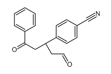 4-[(3R)-1,5-dioxo-1-phenylpentan-3-yl]benzonitrile Structure