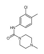 1-Piperazinecarboxamide, N-(3-chloro-4-methylphenyl)-4-methyl Structure
