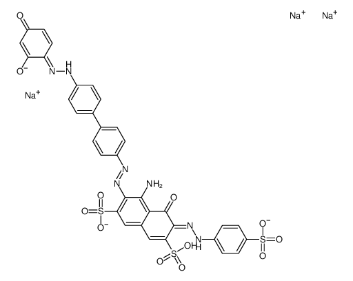 4-amino-3-[[4'-[(2,4-dihydroxyphenyl)azo][1,1'-biphenyl]-4-yl]azo]-5-hydroxy-6-[(4-sulphophenyl)azo]naphthalene-2,7-disulphonic acid, sodium salt picture