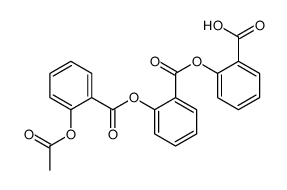 2-[[2-(Acetyloxy)benzoyl]oxy]benzoic acid 2-Carboxyphenyl Ester结构式