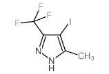 4-iodo-3-methyl-5-(trifluoromethyl)-1H-pyrazole(SALTDATA: FREE) structure