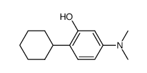 2-Cyclohexyl-5-dimethylamino-phenol结构式