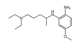 N2-(4-diethylamino-1-methyl-butyl)-4-methoxy-o-phenylenediamine Structure