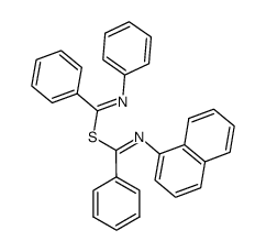 (N-[1]naphthyl-benzimidic acid )-(N-phenyl-benzimidic acid )-thioanhydride Structure