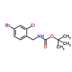 tert-Butyl 4-bromo-2-chlorobenzylcarbamate Structure