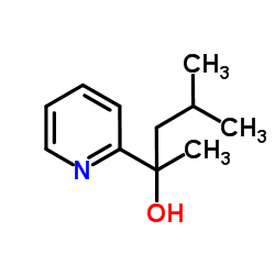 4-Methyl-2-(2-pyridinyl)-2-pentanol结构式